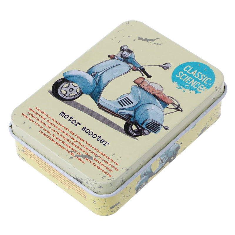 Blechdose im  Retro Style Vespa Motorrad  Aufbewahrungsdose für Schmuck Bonbons Kleine Geschenkverpackung