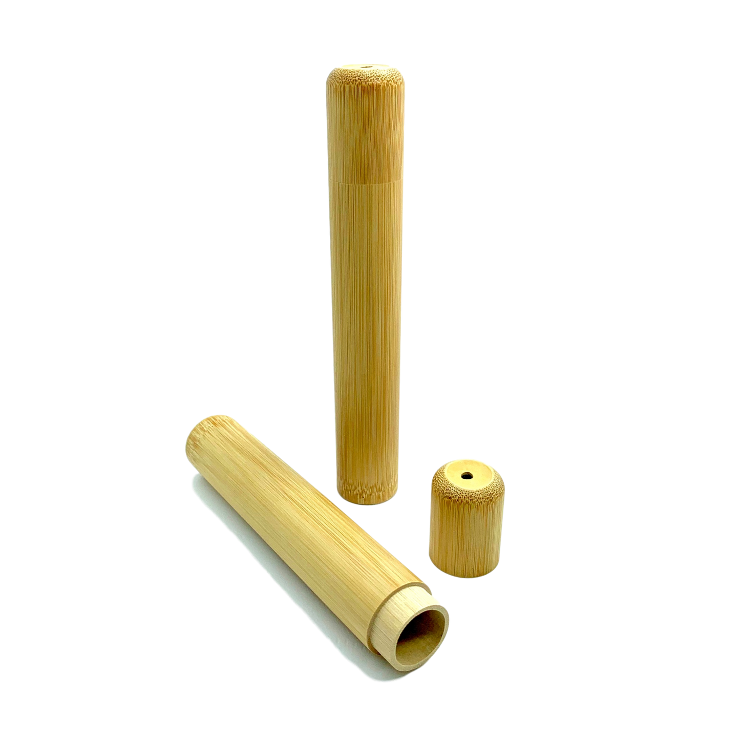 Bambus Etui (2er-Set) für Zahnbürsten 10 Stk. Sets Farb-Mix für Erwachsene Mittel-Weiche Borste Natürlich Umweltfreundlich
