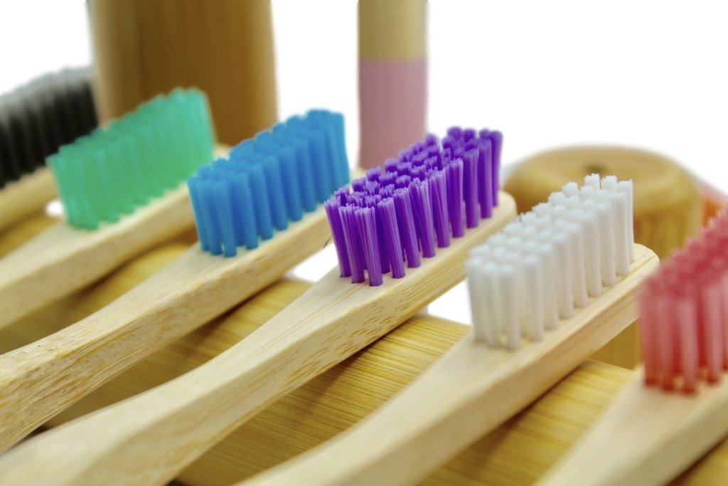 Bamboo wood toothbrushes 10 pcs. Ecologically Sustainable Environmentally Friendly