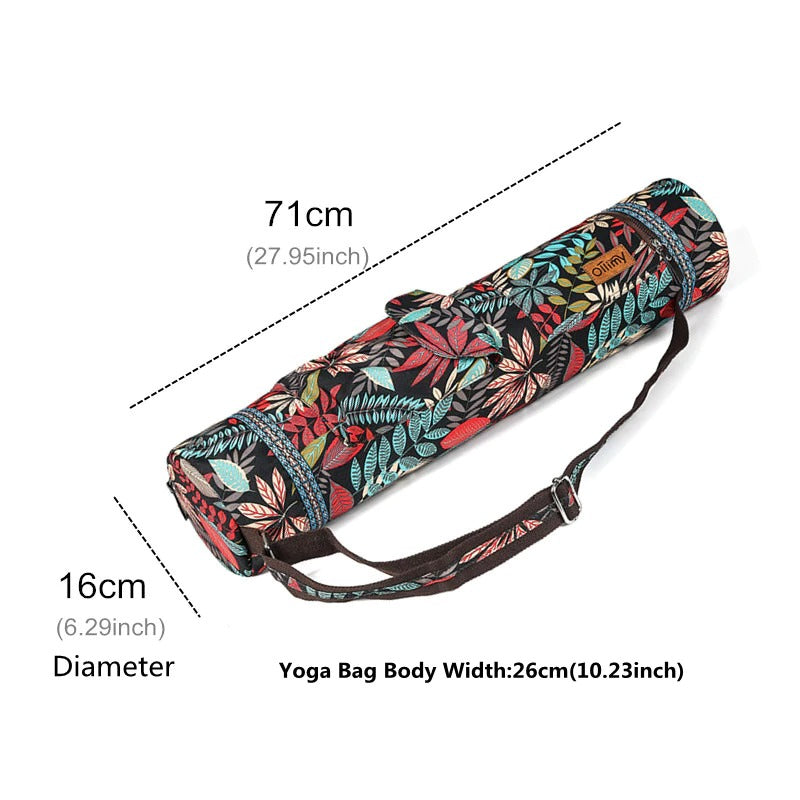 Masse Yoga Tasche 72 x 18 cm bedruckt Fitness Gymnastik Tasche für Yogamatte