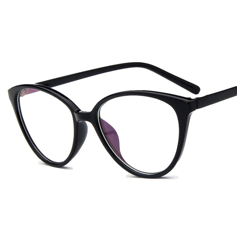 Matt Schwarz Computerbrille kaufen Schweiz Transparente Blaufilter-Brille Katzenaugen Retro-Brille gegen Ermüdung der Augen