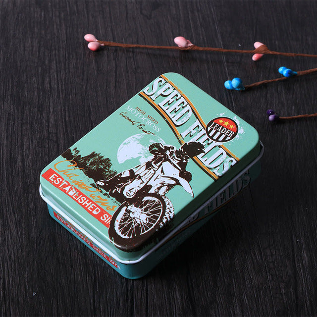Blechdose im  Retro Style Vespa Motorrad  Aufbewahrungsdose für Schmuck Bonbons Kleine Geschenkverpackung